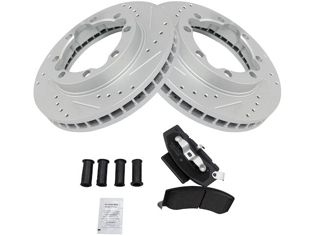 Front Brake Pad and Rotor Kit - 1994-1999 Dodge Ram 3500 - TRQ 1994-07573722