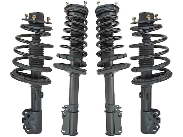 Front and Rear Strut and Coil Spring Assembly - Set of 4 - 1997-2001 Lexus ES300 without Adaptive Variable Suspension - TRQ 7521-07577666