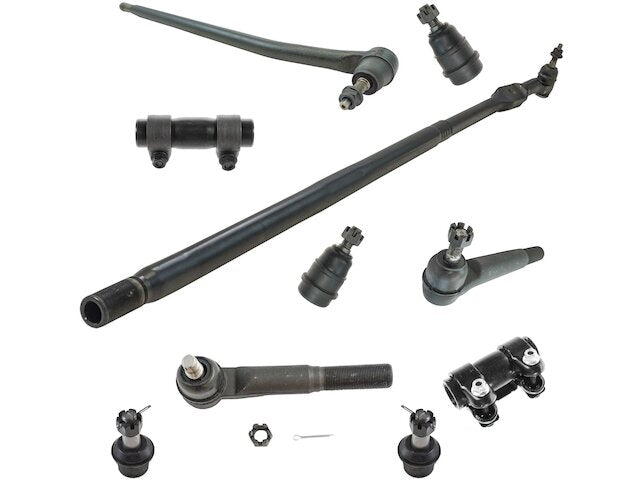 Front Ball Joint Tie Rod End Drag Link Kit 10 Piece - 2006-2008 Dodge Ram 1500 4WD - TRQ 18738-07582271