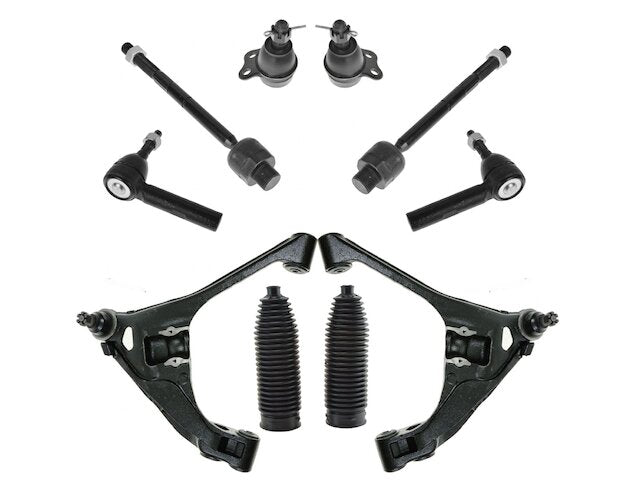 Front Control Arm Ball Joint Tie Rod End Kit 10 Piece - 2000-2003 Dodge Durango 4WD - TRQ 1874-07583357