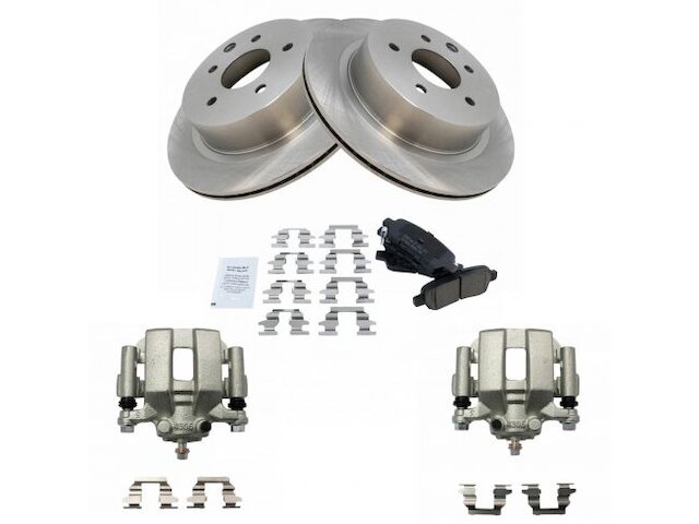 Rear Brake Pad Rotor and Caliper Set - 2003-2005 Nissan 350Z - TRQ 6656-07588877