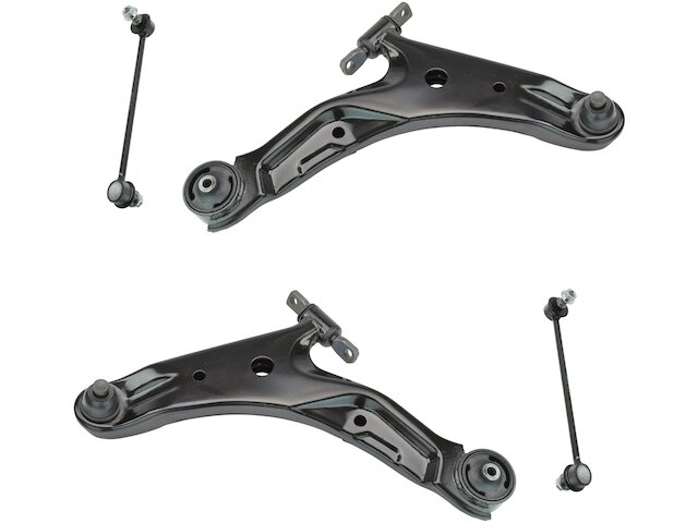 Front Control Arm and Sway Bar Link Kit 4 Piece - 2001-2006 Hyundai Santa Fe - TRQ 169-07601002