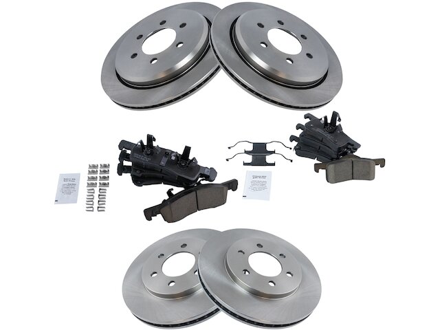 Front and Rear Brake Pad and Rotor Kit - 2003-2006 Ford Expedition - TRQ 5252-07602694