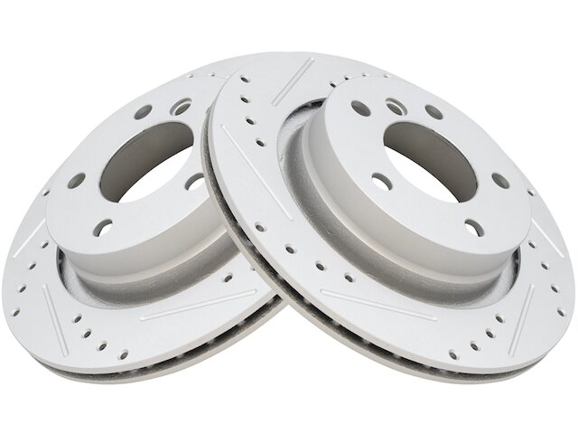 Rear Brake Rotor Set 2 Piece - 2000 BMW 323i Wagon - TRQ 959-07604564