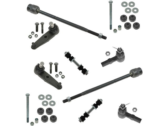 Front and Rear Ball Joint Sway Bar Link Tie Rod End Kit 10 Piece - 1997-2002 Ford Escort - TRQ 5225-07608853