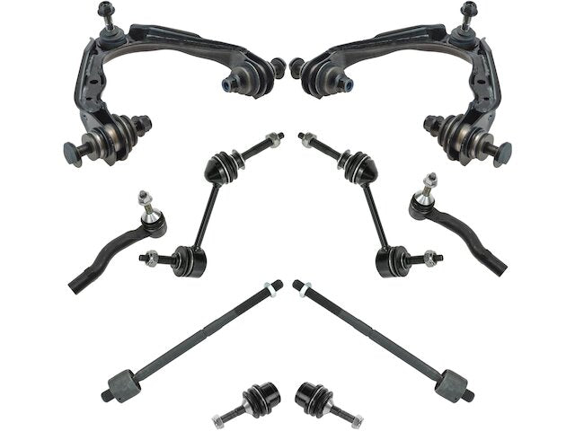 Front Control Arm Ball Joint Tie Rod End Kit 10 Piece - 2006-2011 Lincoln Town Car - TRQ 18724-07612276