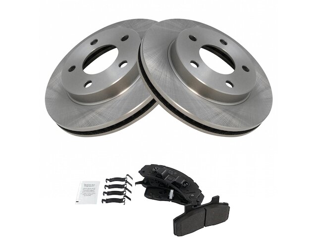 Front Brake Pad and Rotor Kit - 1985-1990 Cadillac DeVille - TRQ 2814-07619041