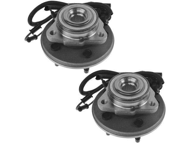 Front Wheel Hub and Bearing Set of 2 - 2002-2005 Mercury Mountaineer - TRQ 5806-07619965