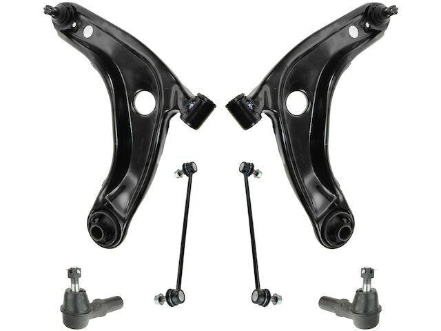 Front Control Arm Ball Joint Tie Rod and Sway Bar Link Kit 6 Piece - 2008-2014 Scion xD - TRQ 28607-07620799