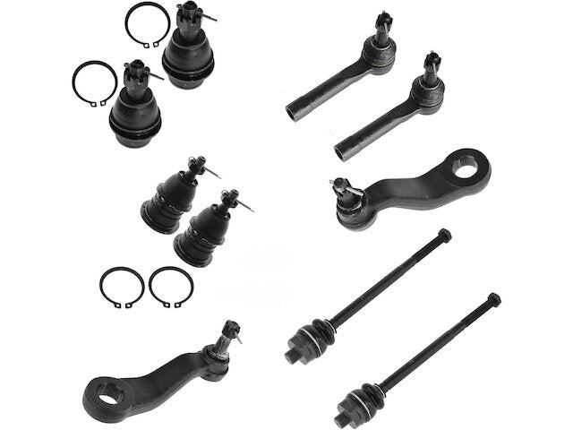Front Ball Joint Tie Rod Pitman Idler Arm Kit 10 Piece - 1999-2006 GMC Sierra 1500 - TRQ 4254-07621330