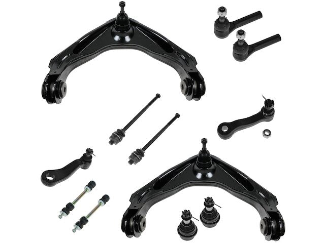 Front Control Arm Ball Joint Tie Rod End Kit 12 Piece - 2001-2004 Chevrolet Silverado 2500 - TRQ 3701-07624805