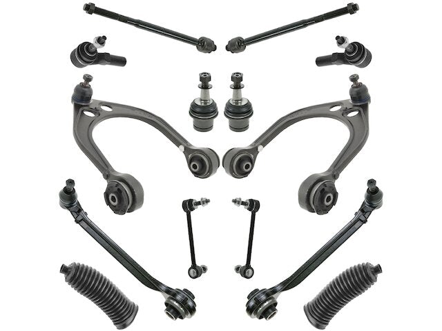 Front Control Arm Ball Joint Tie Rod and Sway Bar Link Kit 14 Piece - 2005-2008 Dodge Magnum RWD - DIY Solutions 18192-07625474