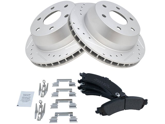 Rear Brake Pad and Rotor Kit - 2002-2006 Chevrolet Silverado 1500 - TRQ 3694-07626014