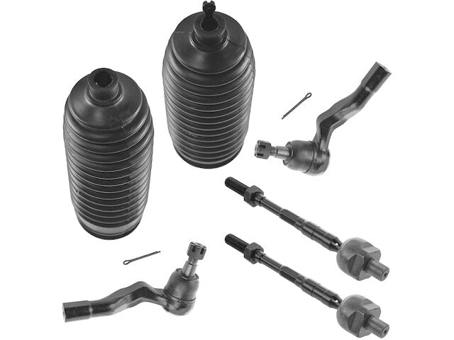 Tie Rod End and Steering Bellows Kit 6 Piece - 2003-2009 Nissan 350Z - DIY Solutions 6656-07626880