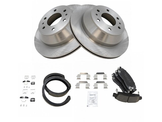 Rear Brake Pad Rotor and Parking Brake Kit - 2003-2005 Chevrolet Trailblazer EXT - TRQ 127820-07627985