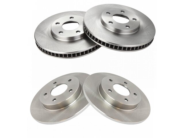 Front and Rear Brake Rotor Set 4 Piece - 1997-1999 Cadillac DeVille - TRQ 2797-07628008