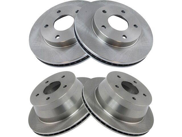 Brake Rotor Set 4 Piece - 1998-2004 GMC Sonoma 4WD - TRQ 4209-07628930