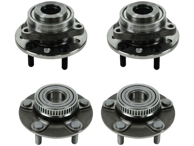 Wheel Hub and Bearing Kit 4 Piece - 1993-2004 Dodge Intrepid - TRQ 1900-07631626
