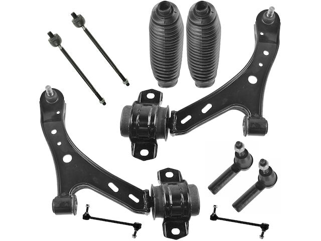 Front Lower Control Arm Ball Joint Tie Rod End and Sway Bar Link Kit - 10 Piece - 2005-2010 Ford Mustang (Up To 8/03/2009 Vehicle Production) - DIY Solutions 18368-07633482