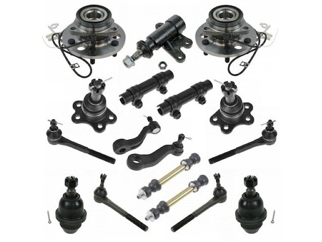 Front Wheel Hub Sway Bar Link Tie Rod Kit 17 Piece - 1995-1999 Chevrolet K1500 Suburban - TRQ 3395-07635603