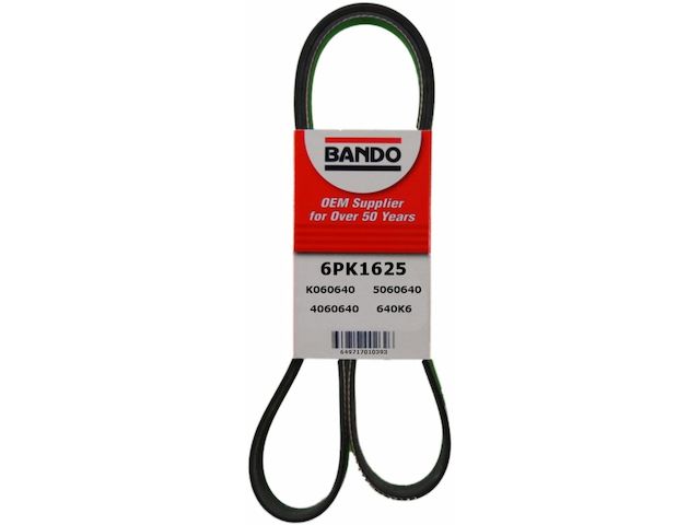 Water Pump, Alternator and Power Steering Accessory Drive Belt - 1999-2003 GMC Sonoma 2.2L 4-Cylinder - Bando 4210-07639027