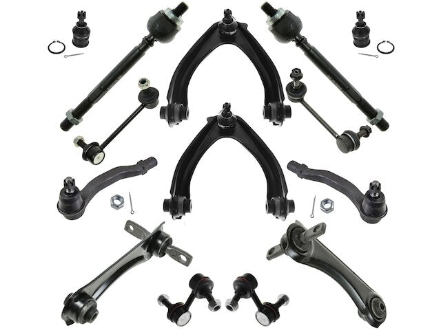 Front and Rear Control Arm Ball Joint Tie Rod End and Sway Bar Link Kit - 14 Piece - 1997-2001 Honda CR-V - TRQ 6021-07647186