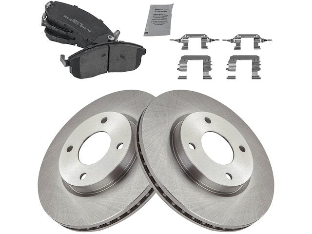 Front Brake Pad and Rotor Kit - 2007-2012 Nissan Sentra - TRQ 19005-07648439