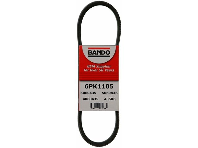 Air Conditioning Accessory Drive Belt - 1985-1987 Ford Escort 2.0L 4-Cylinder - Bando 5233-07648772