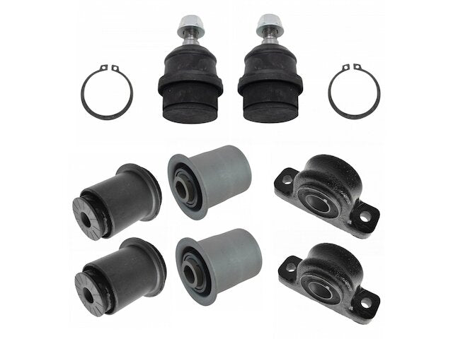 Front Ball Joint and Control Arm Bushing Kit 8 Piece - 2005-2010 Jeep Grand Cherokee - TRQ 18364-07651539