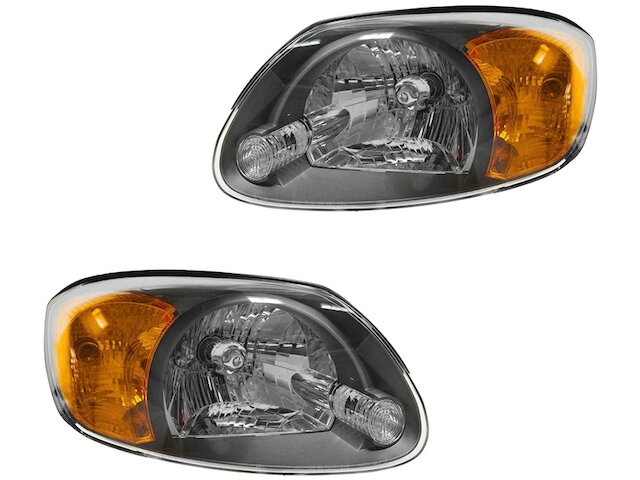 Headlight Assembly - Set of 2 - 2003-2006 Hyundai Accent (Up To 05/23/2006) - DIY Solutions 195-07660710