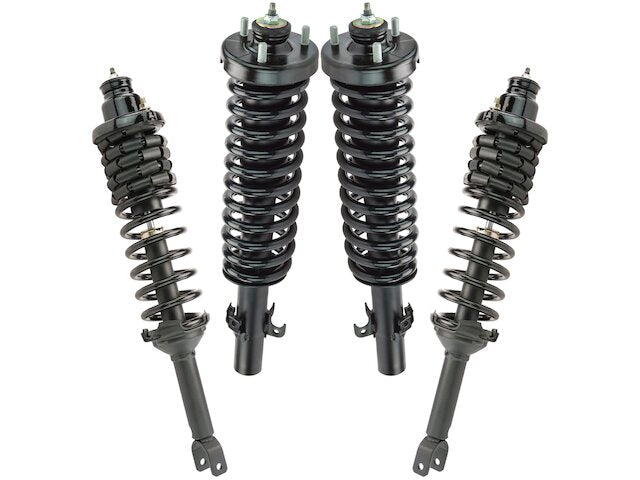 Front and Rear Shock Strut and Coil Spring Kit 4 Piece - 1994-1997 Honda Accord - TRQ 5977-07661660