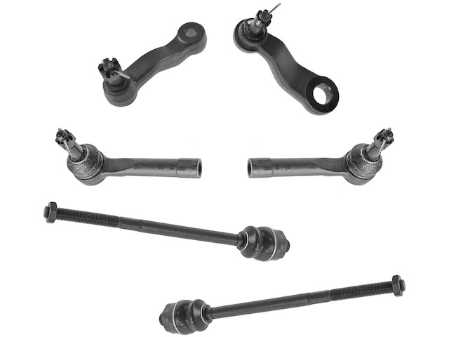 Tie Rod End Idler Arm Pitman Arm Kit 6 Piece - 2000-2006 GMC Yukon XL 1500 - TRQ 4306-07663742