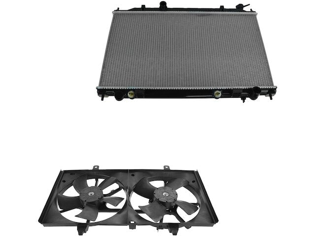 Radiator and Cooling Fan Kit 2 Piece - 2004-2006 Nissan Maxima 3.5L V6 - DIY Solutions 17994-07664557