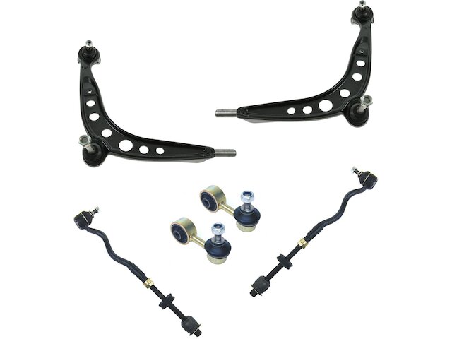 Front Control Arm Sway Bar Link Tie Rod Kit 6 Piece - 1992-1997 BMW 318is - TRQ 939-07667206