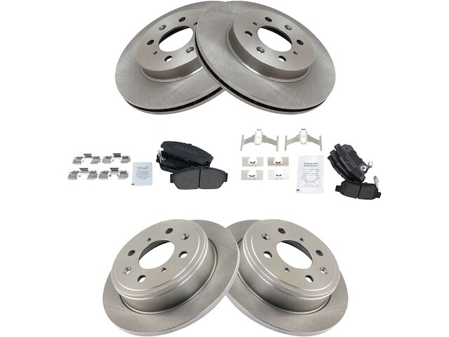 Front and Rear Brake Pad and Rotor Kit - 1994-2001 Acura Integra - TRQ 5899-07667903