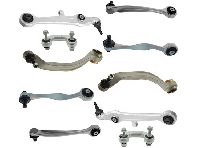 Front Control Arm and Sway Bar Link Kit 10 Piece - 2003-2005 Volkswagen Passat FWD - TRQ 7507-07668444