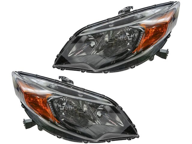 Halogen Headlight Assembly Set of 2 - 2014-2015 Honda Civic Coupe - DIY Solutions 128213-07669289