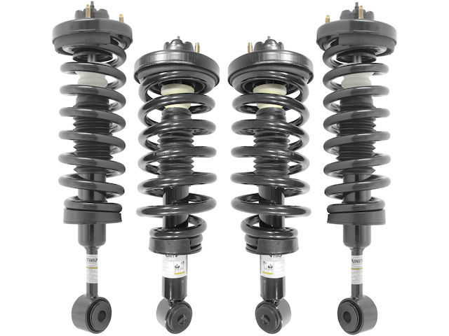Front and Rear Air Spring to Coil Spring Conversion Kit - 4 Piece - 2003-2006 Ford Expedition - Unity 5252-07672532