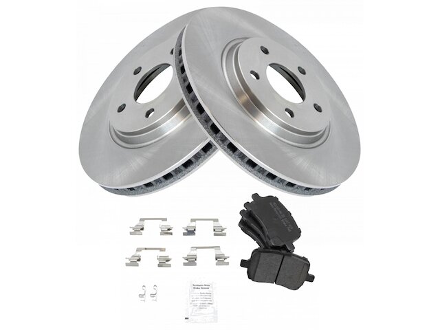 Front Semi-Metallic Brake Pad and Rotor Kit - 2004-2012 Chevrolet Malibu (with Power 4-Wheel ABS Disc Brakes) - TRQ 17833-07674249
