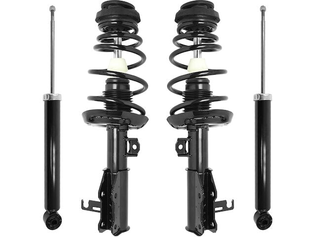 Front and Rear Strut Coil Spring and Shock Absorber Assembly Kit - 4 Piece - 2011-2017 Buick Regal (Excludes All Wheel Drive and Active Suspension Models) - Unity 96190-07675862