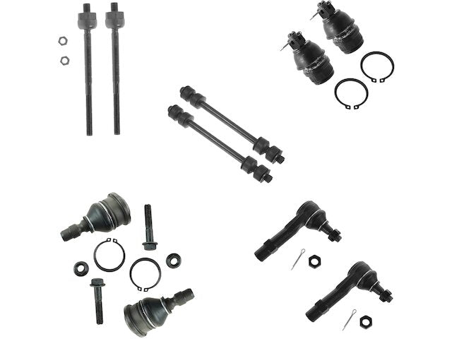 Front Ball Joint Sway Bar Link Tie Rod End Kit 10 Piece - 1998-2011 Ford Ranger - TRQ 5529-07678554