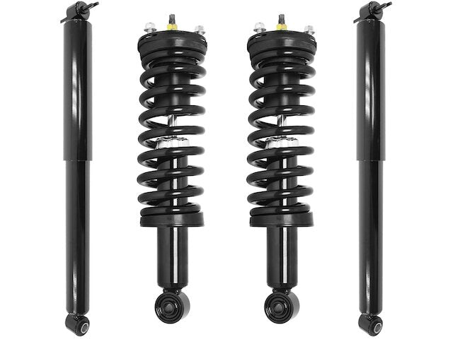 Front and Rear Suspension Strut and Shock Absorber Assembly Kit - 2004-2008 GMC Canyon RWD - Unity 17880-07681643