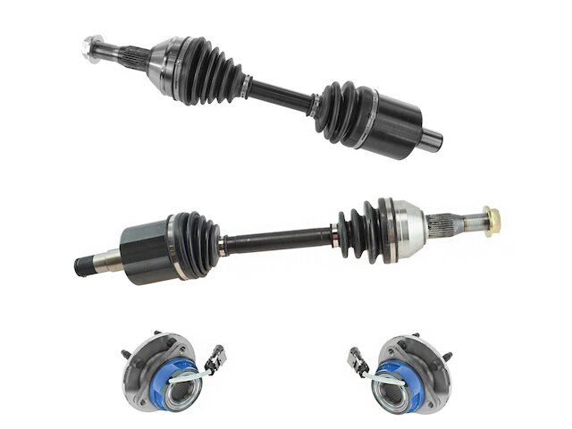 Axle and Wheel Hub Assembly Kit 4 Piece - 1997-2004 Buick Regal Supercharged - TRQ 2678-07682440