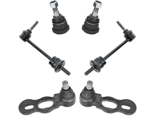 Front Ball Joint Sway Bar Link Kit 6 Piece - 1998-2002 Lincoln Town Car - TRQ 5679-07682656