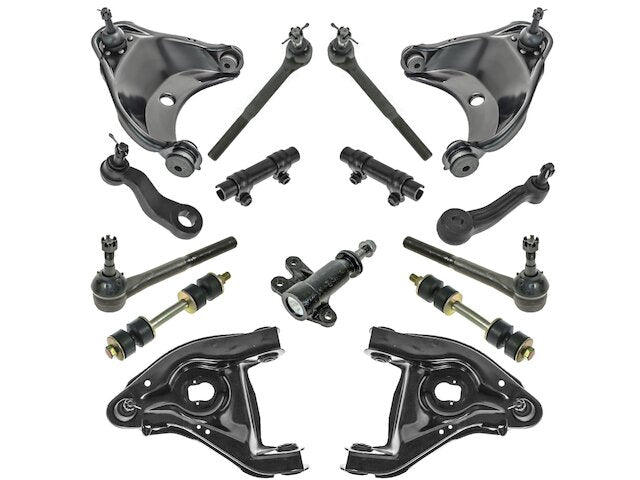 Front Control Arm Sway Bar Link Tie Rod Kit 15 Piece - 1995-2000 Chevrolet Tahoe RWD 5.7L V8 - TRQ 3726-07686395