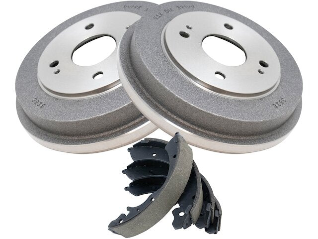 Rear Brake Drum and Brake Shoe Kit - 1990-2002 Honda Accord - TRQ 5973-07686523