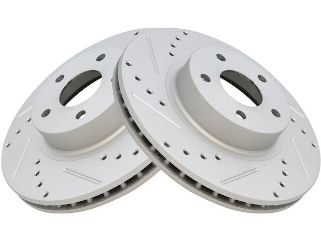 Front Brake Rotor Set 2 Piece - 1997-2005 Subaru Legacy 2.5L H4 - TRQ 406-07687275