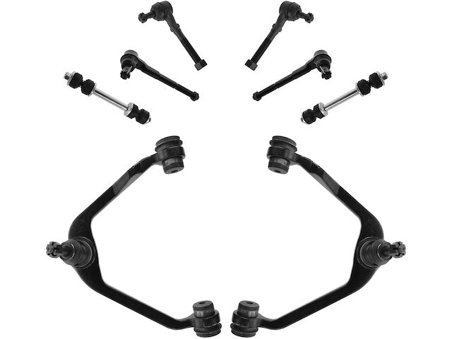 Front Control Arm Sway Bar Link Tie Rod Kit 8 Piece - 1997-2003 Ford F150 RWD - TRQ 5290-07689365