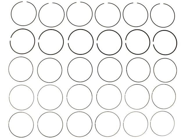Piston Ring Set - 2010-2012 Chevrolet Equinox 3.0L V6 - VR Gaskets 30482-07689511