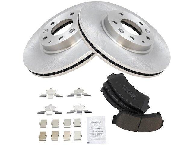 Front Ceramic Brake Pads and Rotor Kit - 2006-2012 Ford Fusion - TRQ 18670-07692841